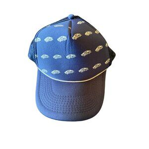 Vans Off The Wall Trucker Hat Blue Mesh Snapback Cap